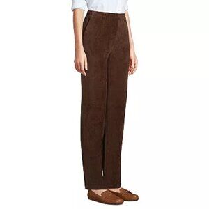 Land’s End Dark Brown Pull On Corduroy Pants Size 10